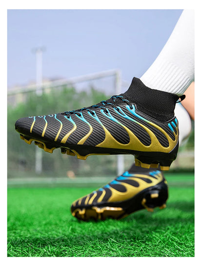 Soccer Cleats Men Sneakers Soccer Shoes Breathable Adult Kids TF/FG Football Boots