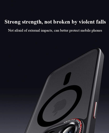 Matte Bumper Magnetic Clear Case For iPhone 15 14 13 12 Pro Max Plus Magsafe Wireless Charge Full Lens Protection Cover
