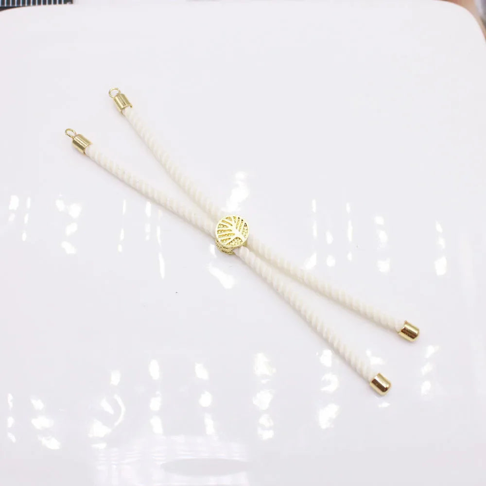 10PCS fashion luxury Wind Life Tree handmade DIY woven rope bracelet 3mm open loop buckle adjustable bracelet