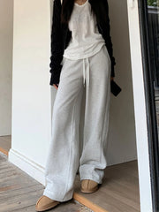 Harajuku Casual Sweatpants Women Loose High Waist Solid Pants Korean Streetwear