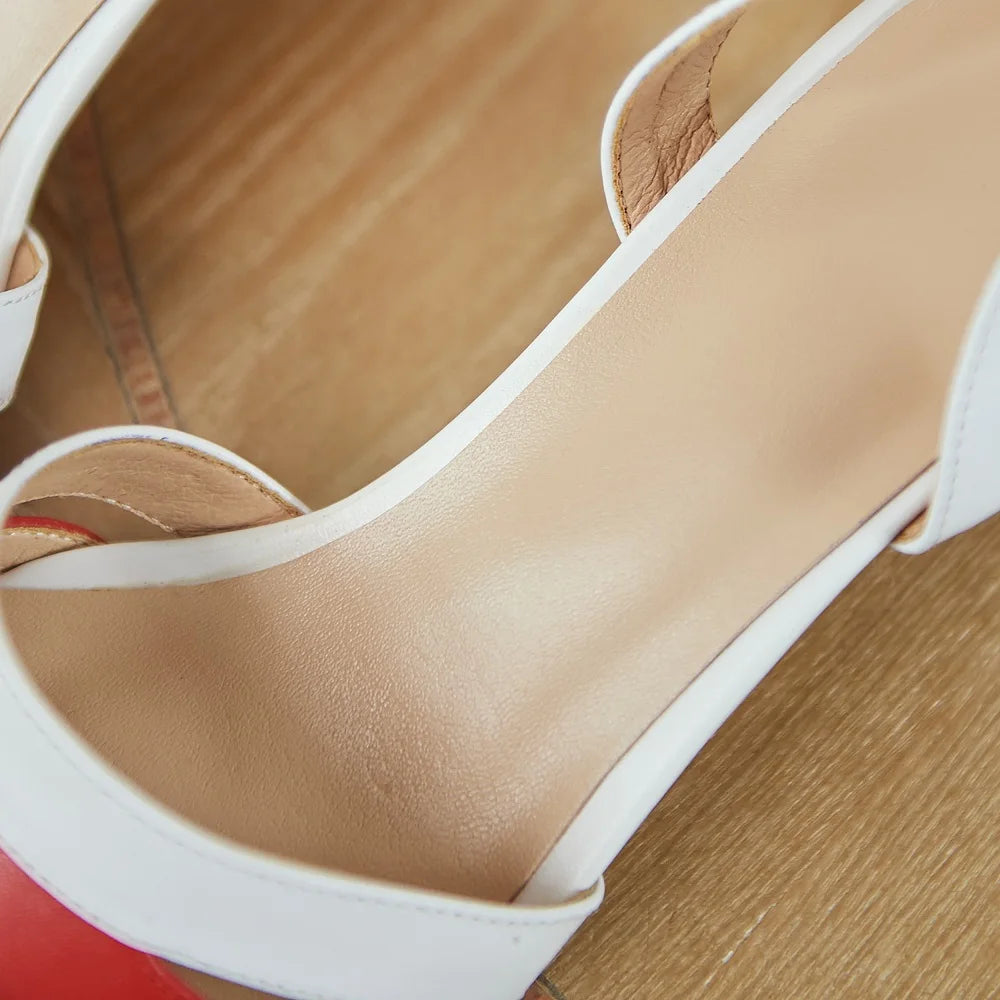 【JOCHEBED HU】Designer Luxury Brand Women's Sandals Genuine Leather Gold Block Sandals Ladies Party Platform Square Heels 33-46