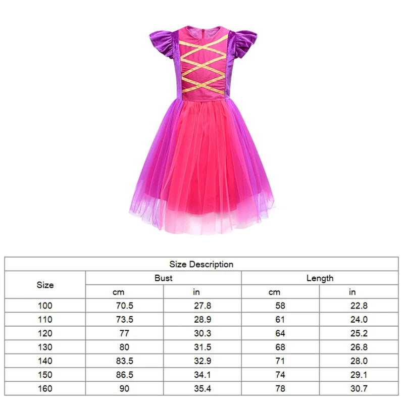 Halloween Hocus Pocus 2 Costume For Teen Girl Lace Dress Festive Child Up Frock+Wig+Cloak 3PC Set Kid Tunic Cloth