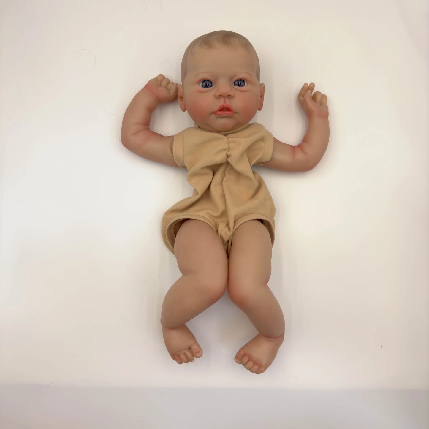 NPK 19inch Lifelike Reborn Doll kit  Evi painted Doll kit Unfinished Doll parts with Hand Painted Hair