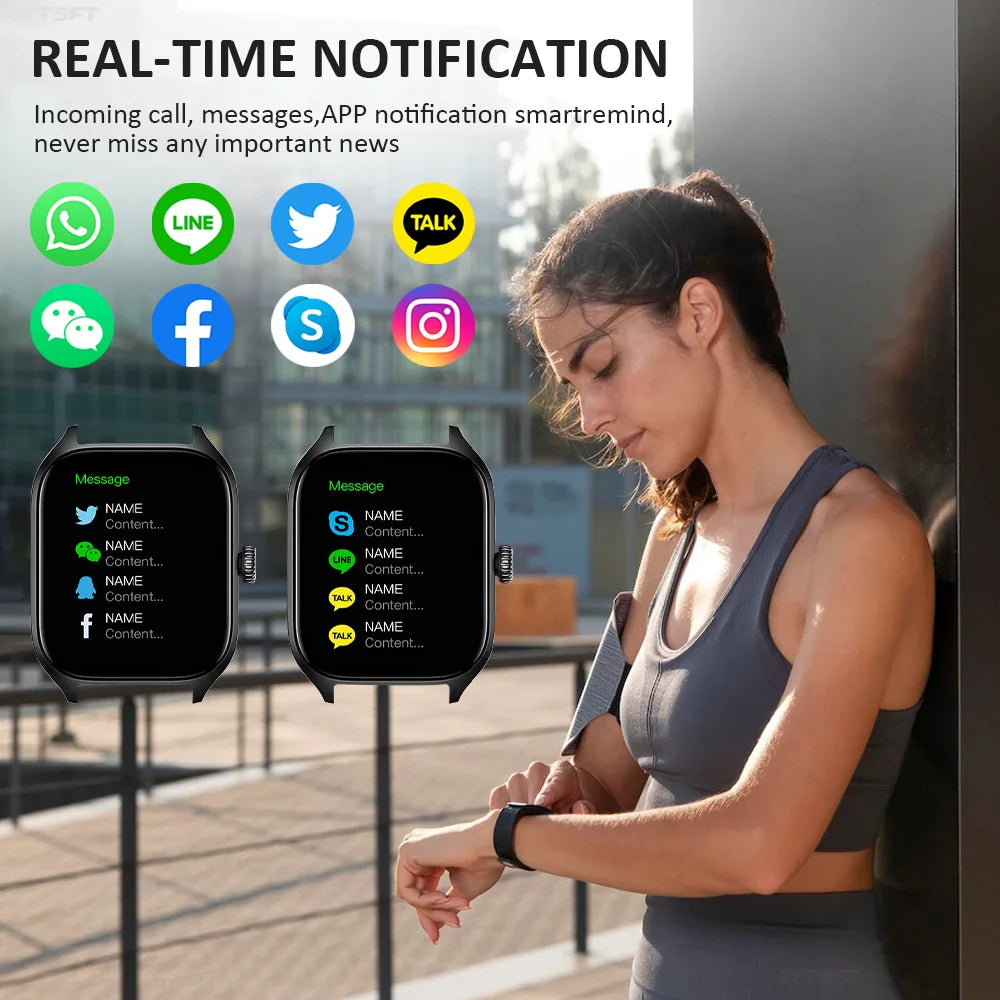 KESHUYOU 2025 New Smart Watch H9 Pro Max 2.01 inch HD Display Receive Calls Multi Sport Mode Smartwatch for Men Women Gift