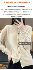 Spring and Autumn  New 100% pure merino cashmere sweater women's O-neck