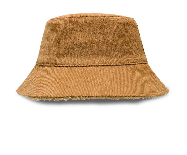 Double-sided Wearable Dad Winter Fisherman Hat Woman Corduroy Fur Bucket Hats Men Big Size Panama Hats Lady Warm Snow Hat