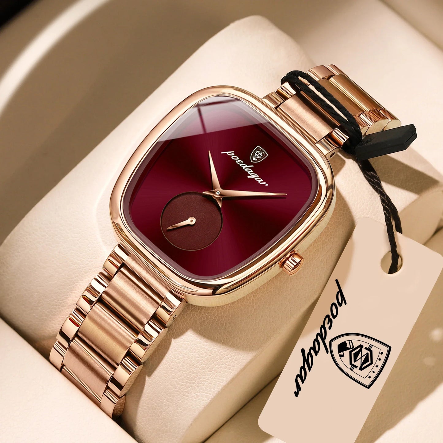 POEDAGAR Elegant Luxury Watch For Woman Waterproof Stainless Steel Women's Quartz Watches Simple High Quality Ladies Wristwatch