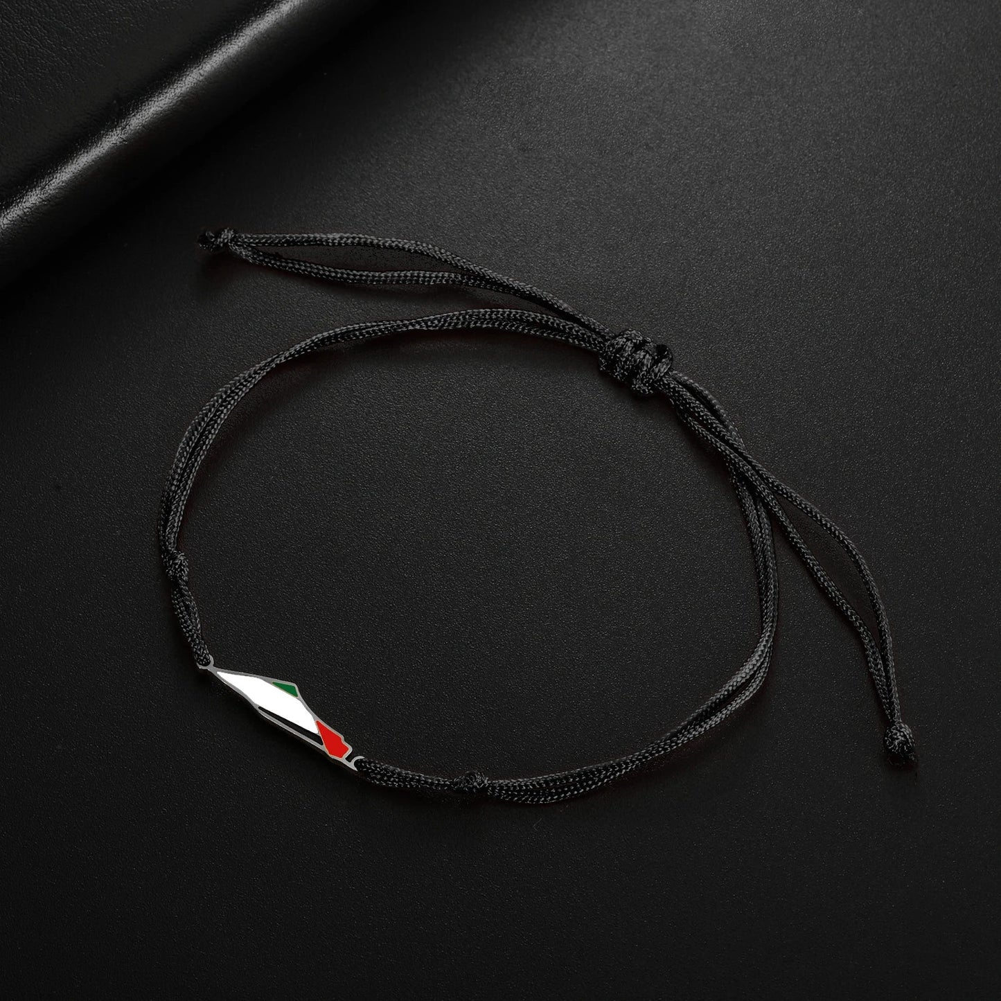 COOLTIME Palestine Map Charm Women Bracelets Stainless Steel Adjustable Double Layer Men Geography Bracelet jewelry Wholesale