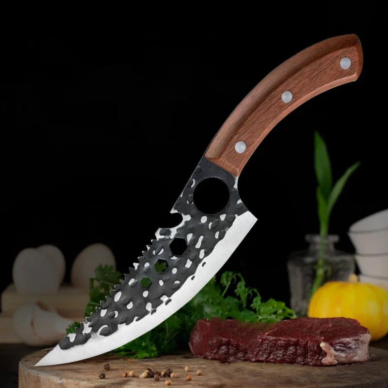 Sharp Chef Meat Cleaver Butcher Boning Knife Stainless Steel Slicing Meat Fish Fruit