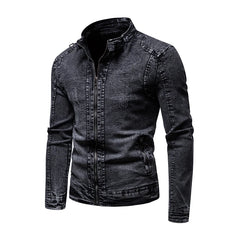 Jean jacket men's autumn and winter fashion cool retro fashion