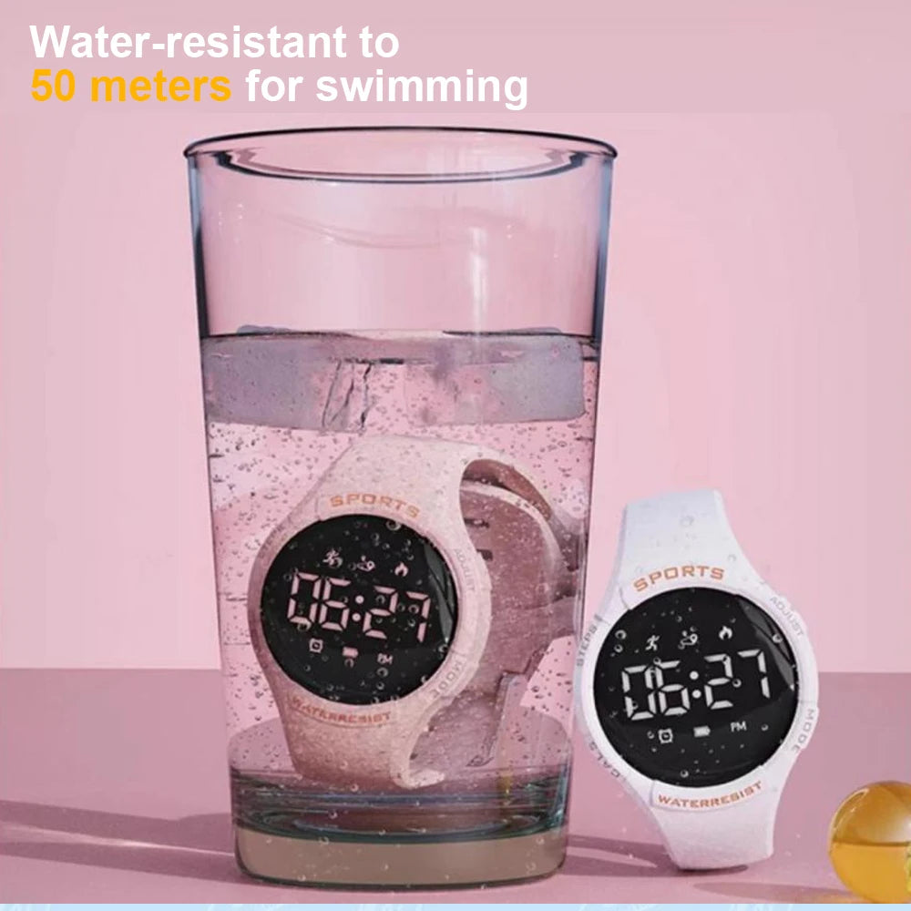 LED Smart Bracelet Multifunctional Fitness Wristband Sport Bracelet  for Male And Female Students Waterproof Smartwatch