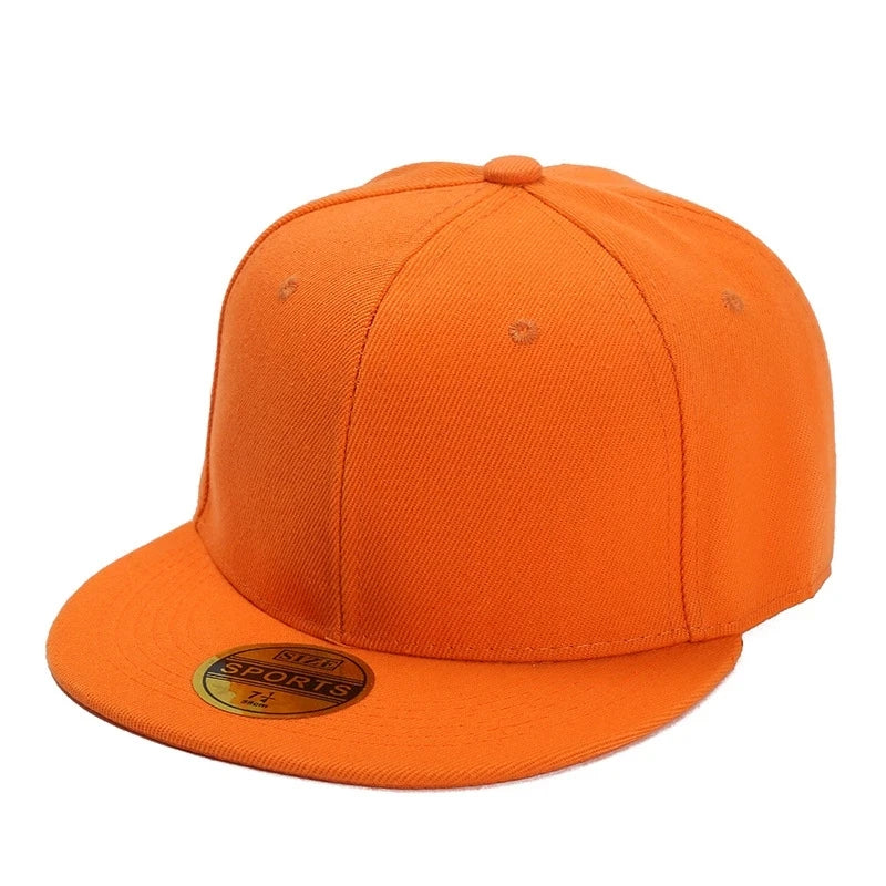 Color-Blocked Flat-Brim Baseball Cap Versatile  Sunshade and Sun Protection Hat Outdoor Fashion Unisex Street Hip-Hop Hat
