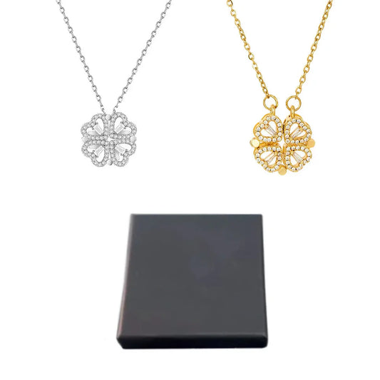 2025 Lucky Four-leaf Clover Necklace In Black Box With Logo For BR Shopper