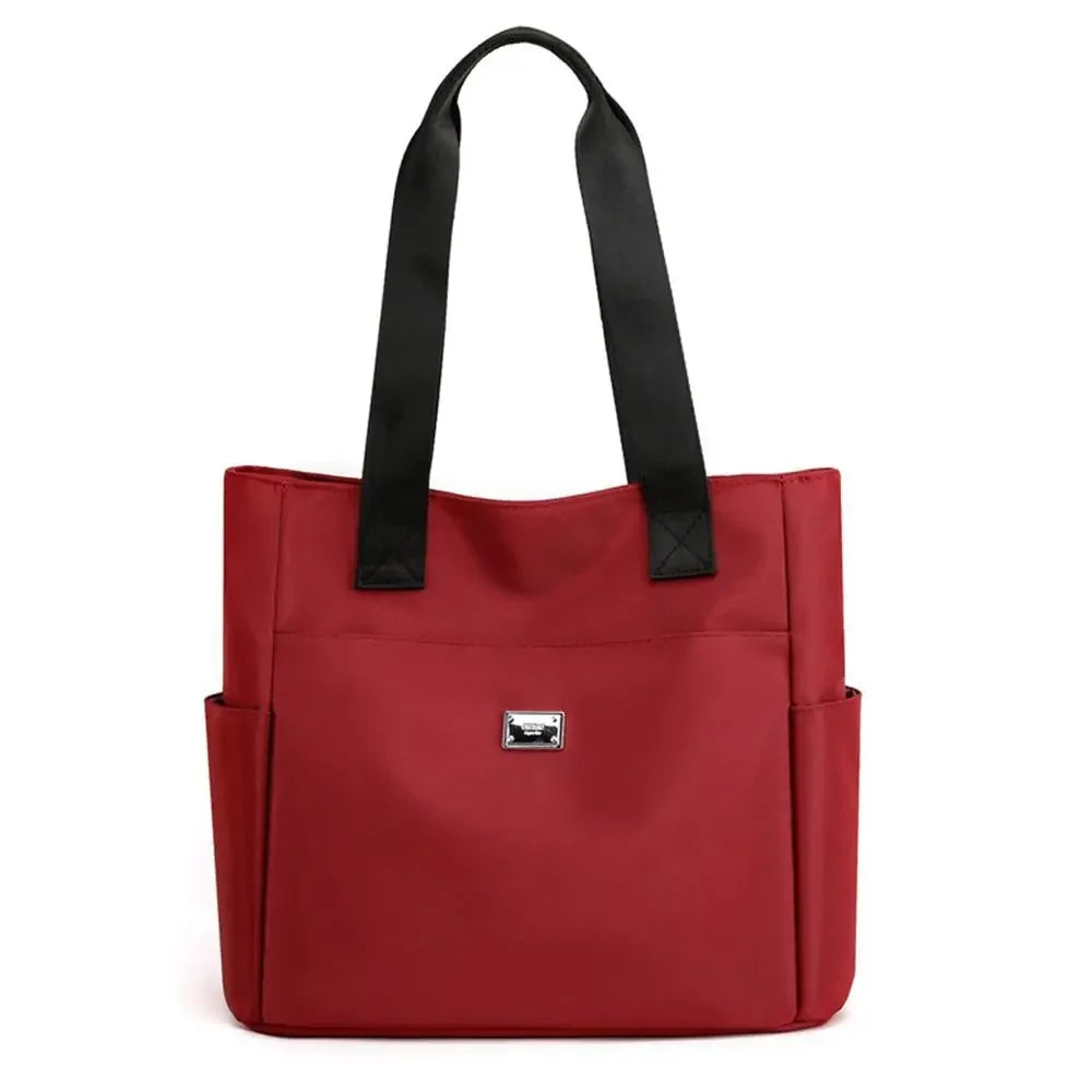 Large Capacity Handbag Shoulder Bag Lightweight Waterproof Nylon Shoulder Bag