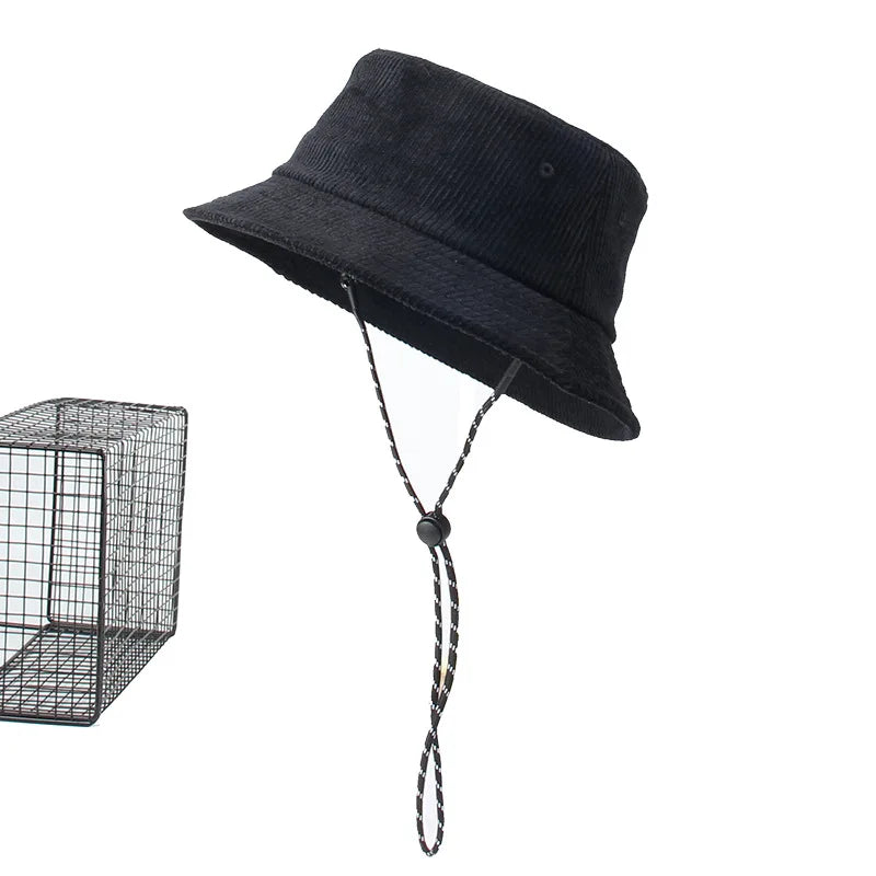 Dad Winter Hat Lady Outdoors Corduroy Bucket Hats Men Big Size Fisherman Hat 54-56cm 56-58cm 58-60cm 60-62cm 62-64cm