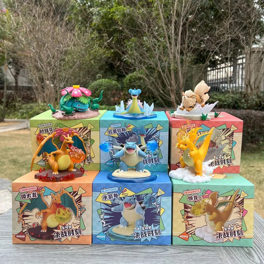 Original Pokemon Venusaur Dragonite Lapras Blastoise Charizard Arcanine Anime Figures PVC Toys Kawaii