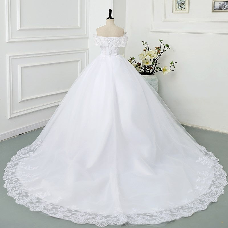 Ball Gown Wedding Dresses Off The Shoulder Wedding Gowns