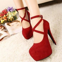 Red Black Black High Heel Stiletto Ladies Dress Pumps Fashion Ladies Party