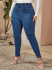 Plus Size Jeans for Women High Waist Stretchy Women Jean