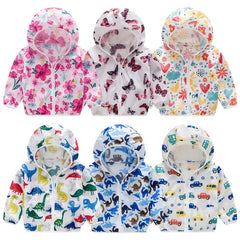 2023 Cute Baby Girl Jacket Boy Hooded Coat