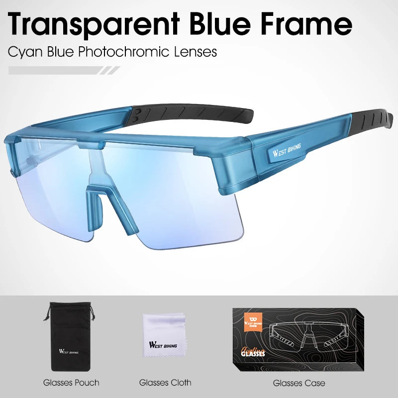 Sunglass Photochromic Cycling Glasses Men Women Fit Over Myopia Glasses