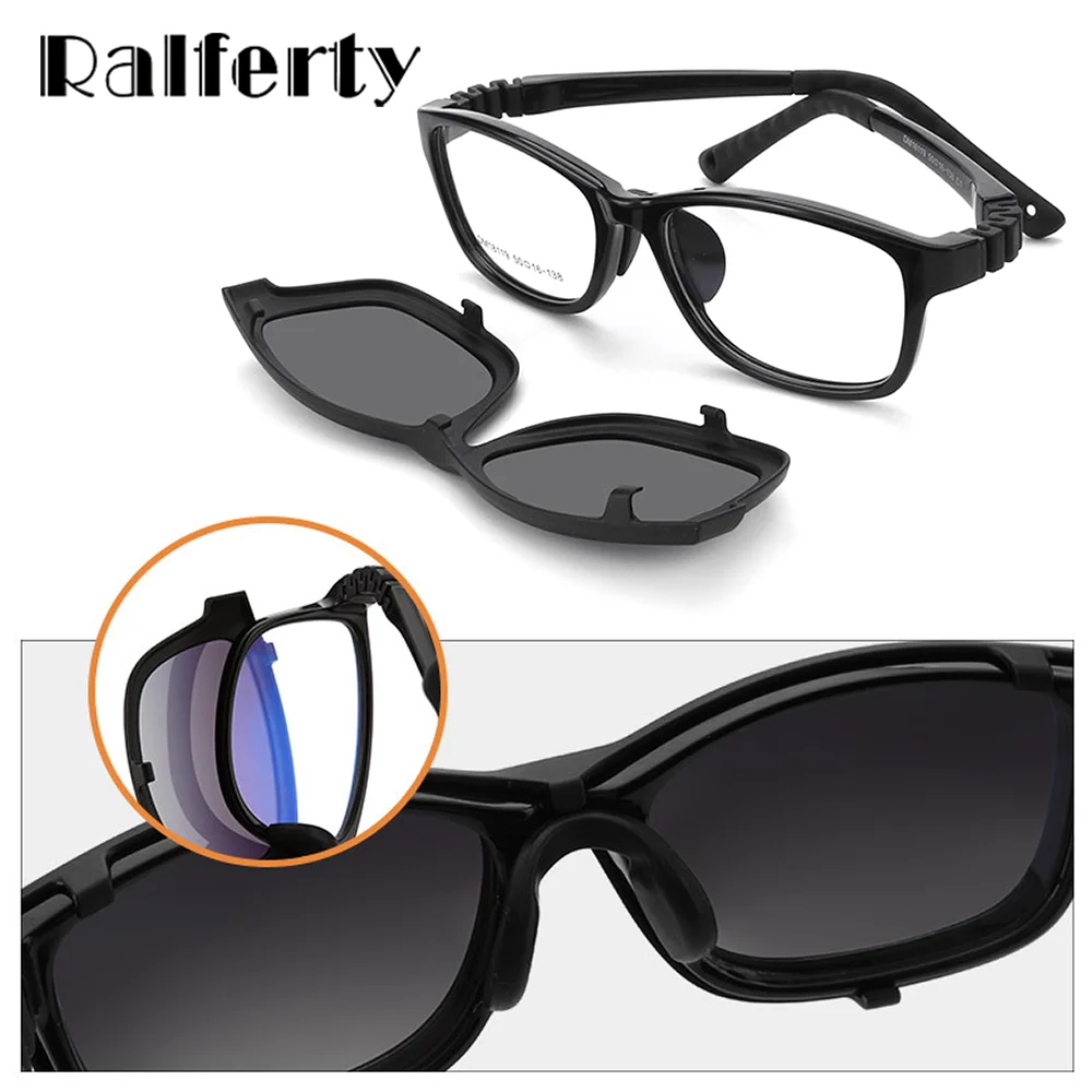 Sunglasses Polarized Clips On Glasses Child 0 Diopter Prescription Optic Myopia