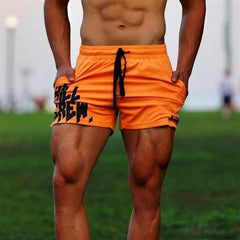 Men Running Sport Bodybuilding Shorts Gym Fitness Training Male