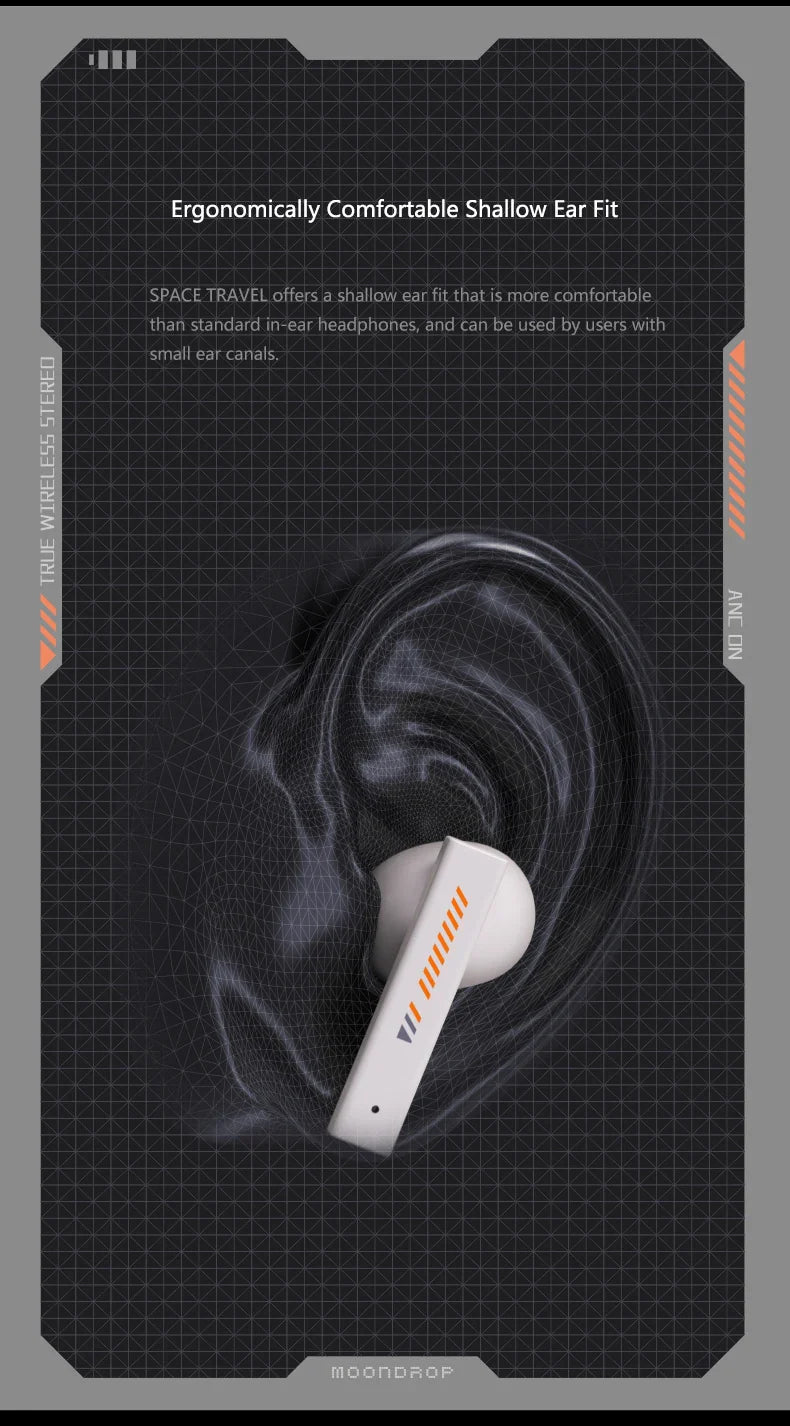 MOONDROP Space Travel TWS Earphone Bluetooth 5.3 Noise Canceling True Wireless Stereo IEMs