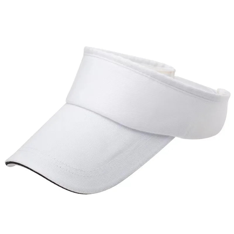 Empty Top Visor Cap Women Sunscreen Hats Man Cotton Snapback Cap Adjustable For Running Tennis Golf Unisex