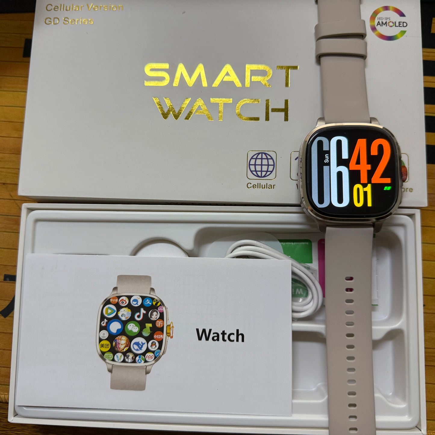 New Android 13.0 Cellular Version Smart Watch 5G LTE Smartwatch With 2.4inch Amoled Screen Sim Card Slot Google Play Store GPS