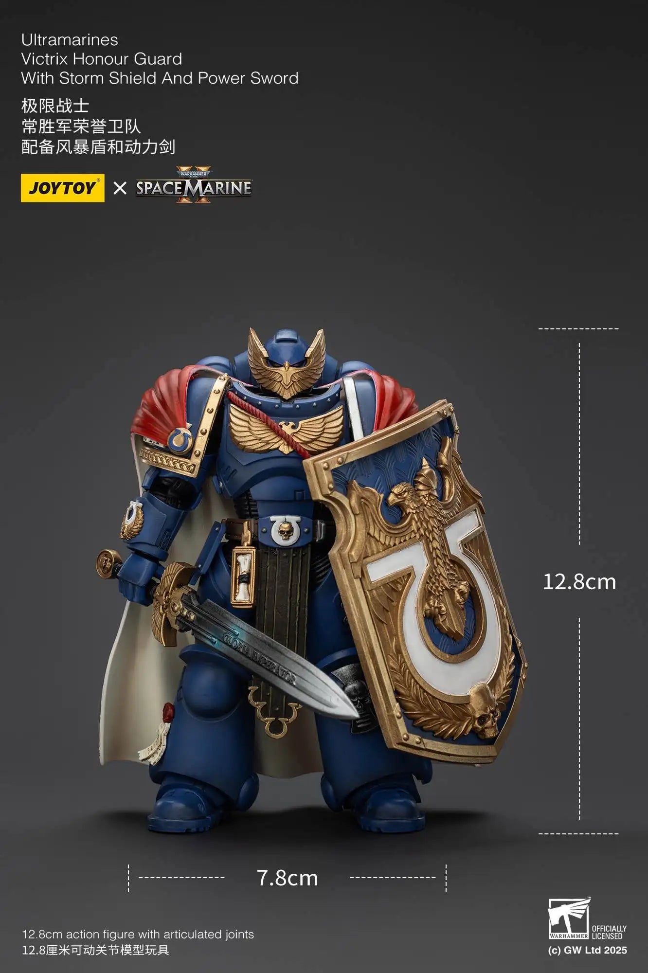 [IN-STOCK]JOYTOY Warhammer 40K 1/18 Action Figures Ultramarines Titus Victrix Guard Guilliman Anime Model Toys Gift
