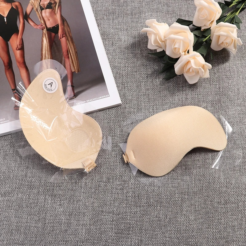 Sujetador Women's Bra Invisible Push Up Bra Self-Adhesive Silicone Seamless