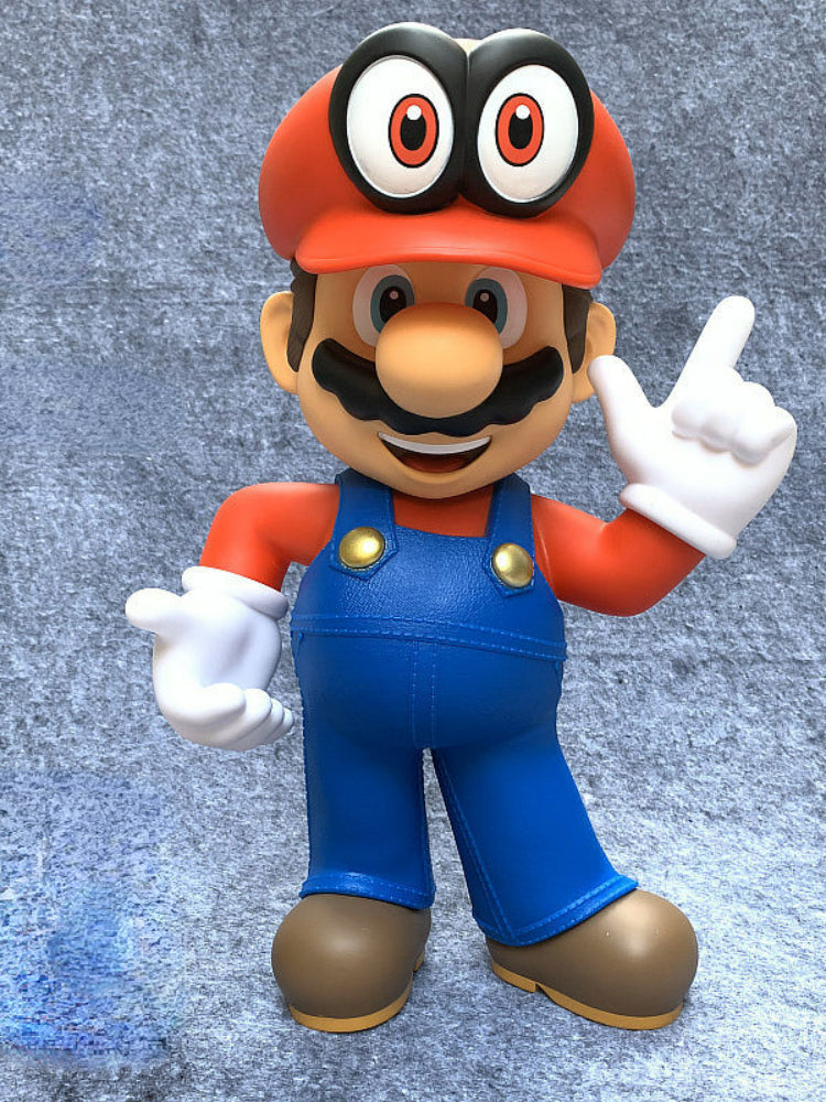 New Anime  Large Size  Bowser Figures PVC  Bros Hat Can Take Off Toy model For kids