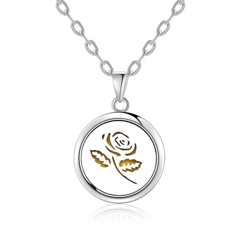 New Tree Of Life Aromatherapy Necklace Stainless Steel Essential Oil Diffuser Amulet Perfume Locket Pendant Women Jewelry Gift