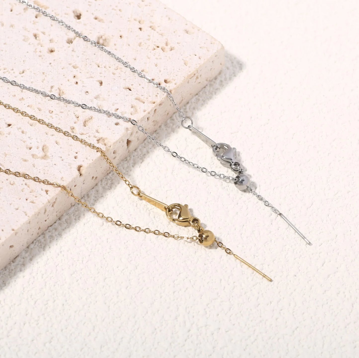 SUNIBI Stainless Steel Charm Crystal Necklace Pendant Birthstone Charms For Jewelry Making Women Earrings DIY Accessories