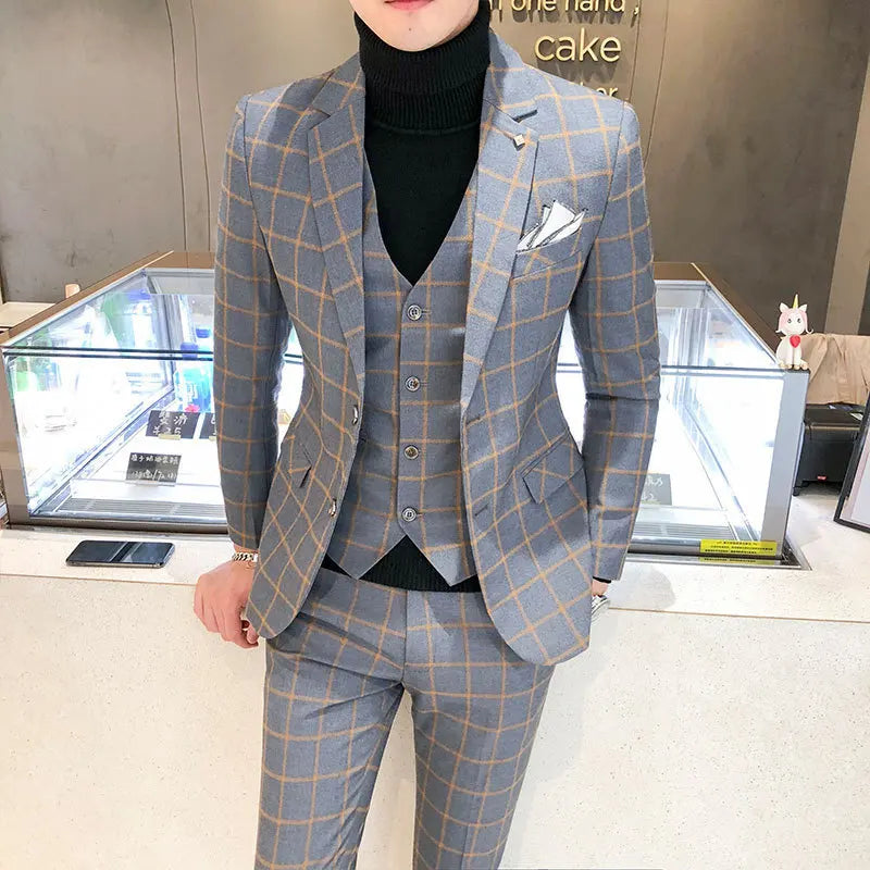 Tuxedo for Mens: Men's Wedding Groom's Coat Pants Vest 3-piece Set/men's Wedding