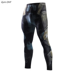 Rashguard Men Compression Tight Leggings Running Sports Male Fitness Jogging Pants