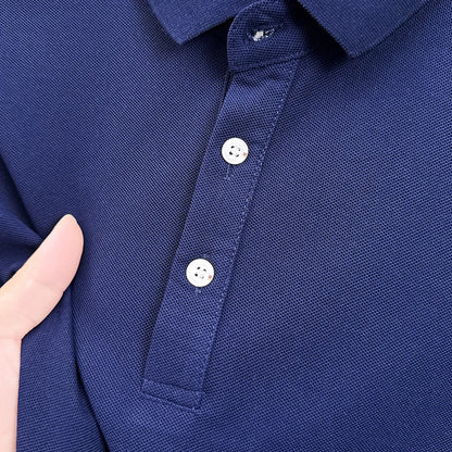 Premium Brand Quality Men's Polo Shirt Autumn Fashion Cartoon Embroid Long Sleeve Exquisite Lapel T-Shirt Business Menswear Top