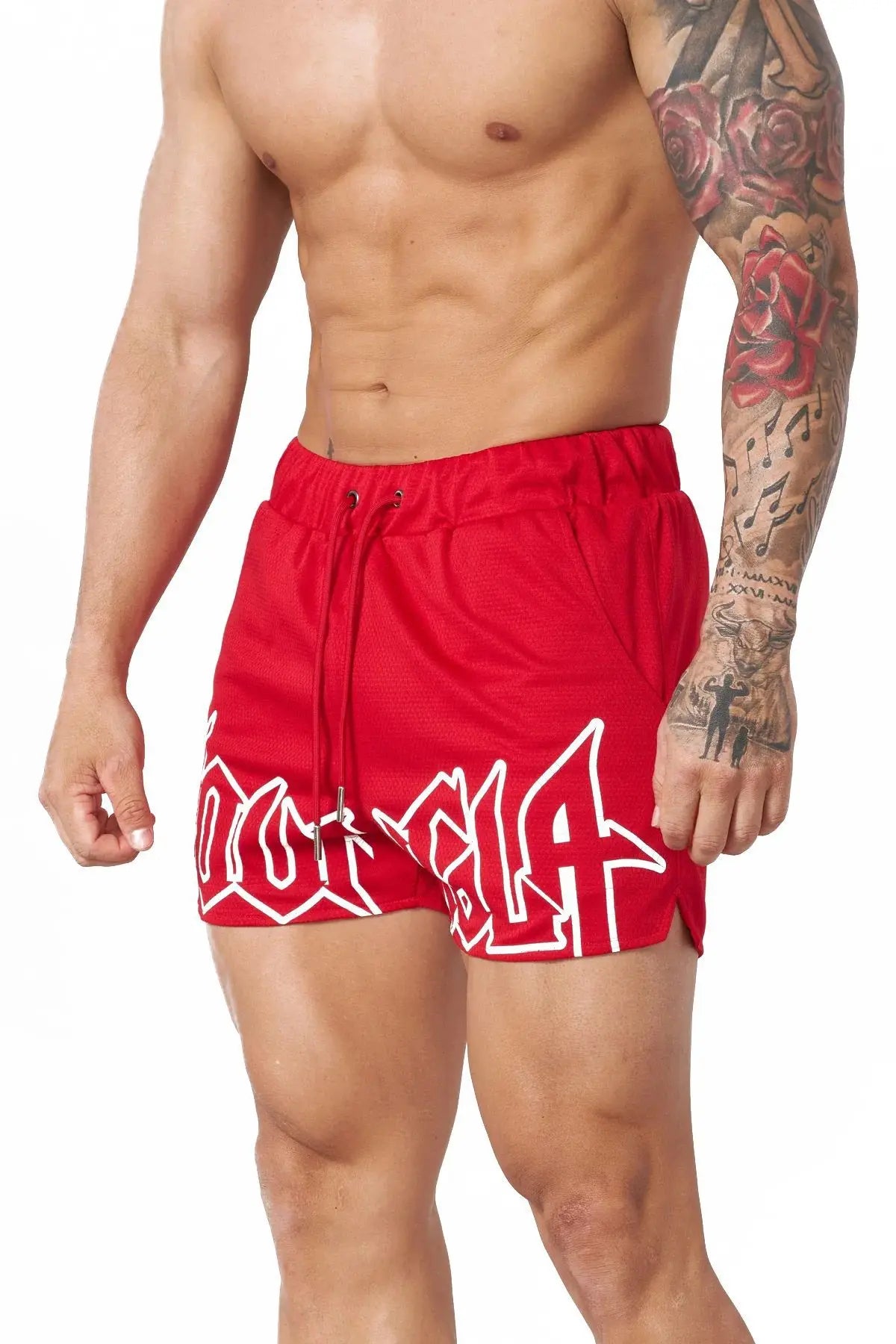Men's shorts mesh fitness breathable quick drying outdoor basketball