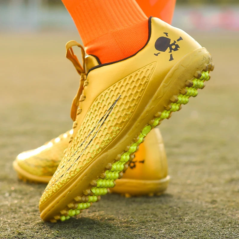 Men's Soccer Shoes Kids Children Low Top Futsal Society Training Football Boots