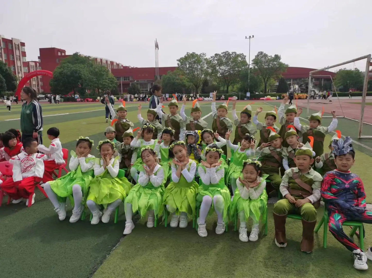 Peter Pan Cosplay Costume Halloween Children's Party Green Elf Clothes Christmas Children Gift Stage Play Performance Costume