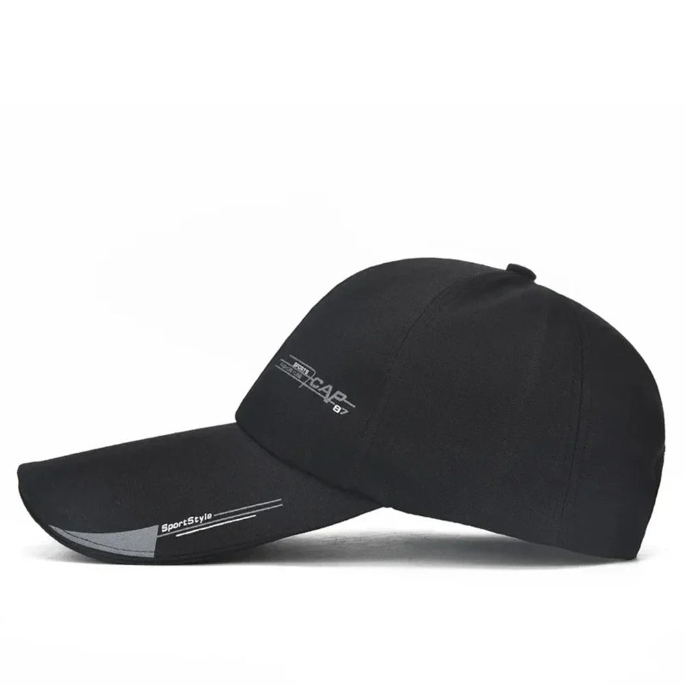 2025 Sports Cap Mens  For Fish Outdoor Fashion Line Baseball  Long Visor Brim Shade Snapback Sun Hat Bone Gorras