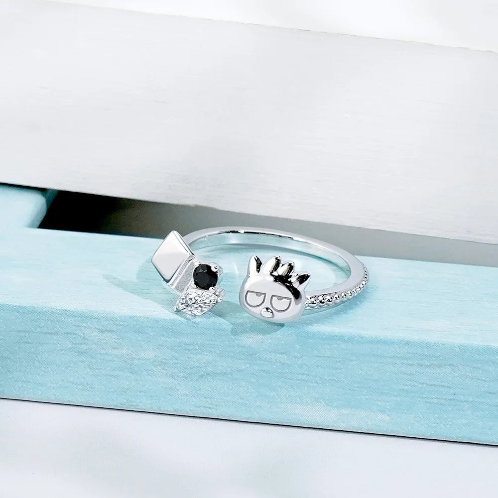Sanrio Hello Kitty KUROMI College Mix Series-Pompompurin Cartoon Cute Personality Temperament Ring Party Friend's Birthday Gifts