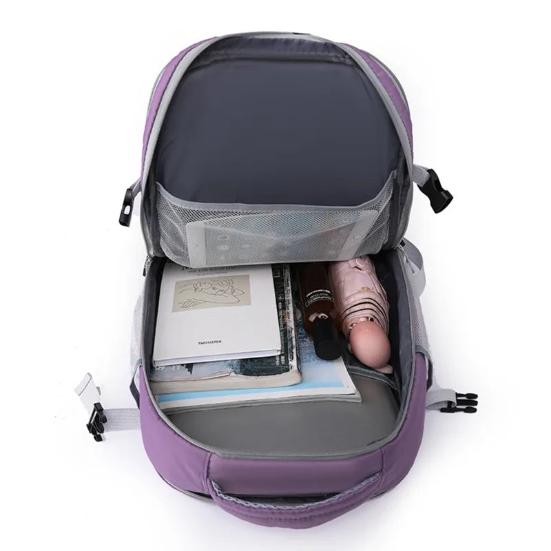 Travel Backpack Women Large Capacity Waterproof Anti-Theft Casual Daypack Bag with Luggage Strap & USB Charging Port Backpacks