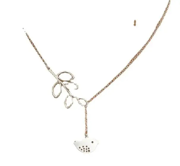 Jewelry Leaves Bird Pendant Necklace Maxi Statement Necklace Chokers Necklace