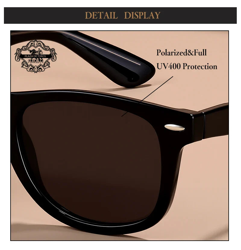 Fashion Vintage Square Sunglasses Men Women High-Quality Luxury Brand Designer Sun Glasses Driving Fishing UV400 Eyewear