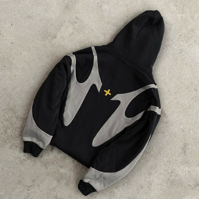 Sweatshirt for Men: Streetwear Mens Jackets American couple