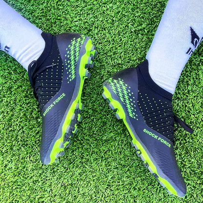 Men Soccer Cleats Shoes Long Spikes Football Boots Non Slip Turf Indoor Training