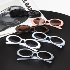 Sunglasses Women Fashion Small Oval Frame Sun Glasses Brand Designer