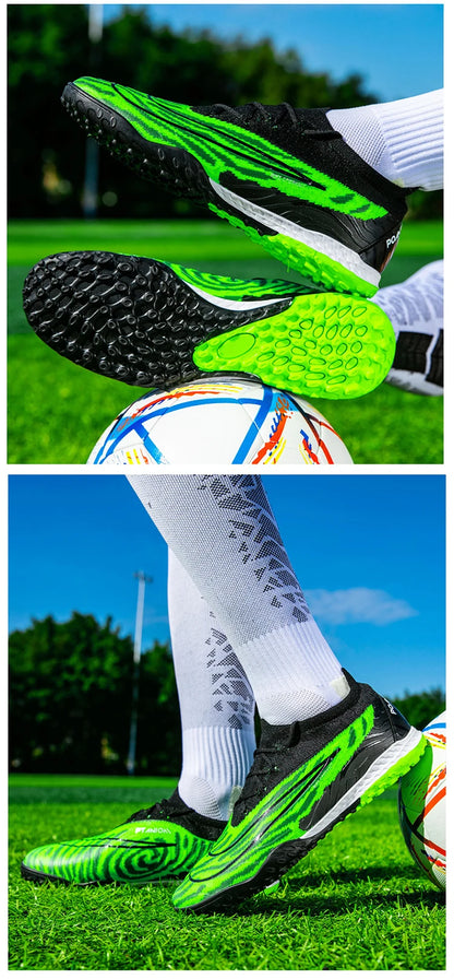 Soccer Shoes For Men Original Outdoor Sports Training Football Boots TF/FG Kids